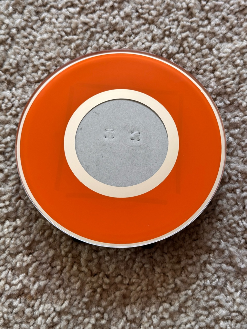 Vibrant Orange Circle Picture Frame